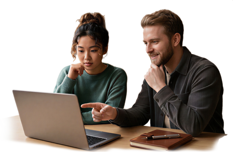 Cursisten leren samen online met een privé theorie les